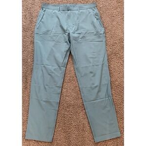Fabletics "The Only Pant" Athletic Pants Teal Mens Size 38x33 Performance Flexy